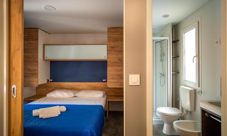 Camera con letto matrimoniale e bagno privato.